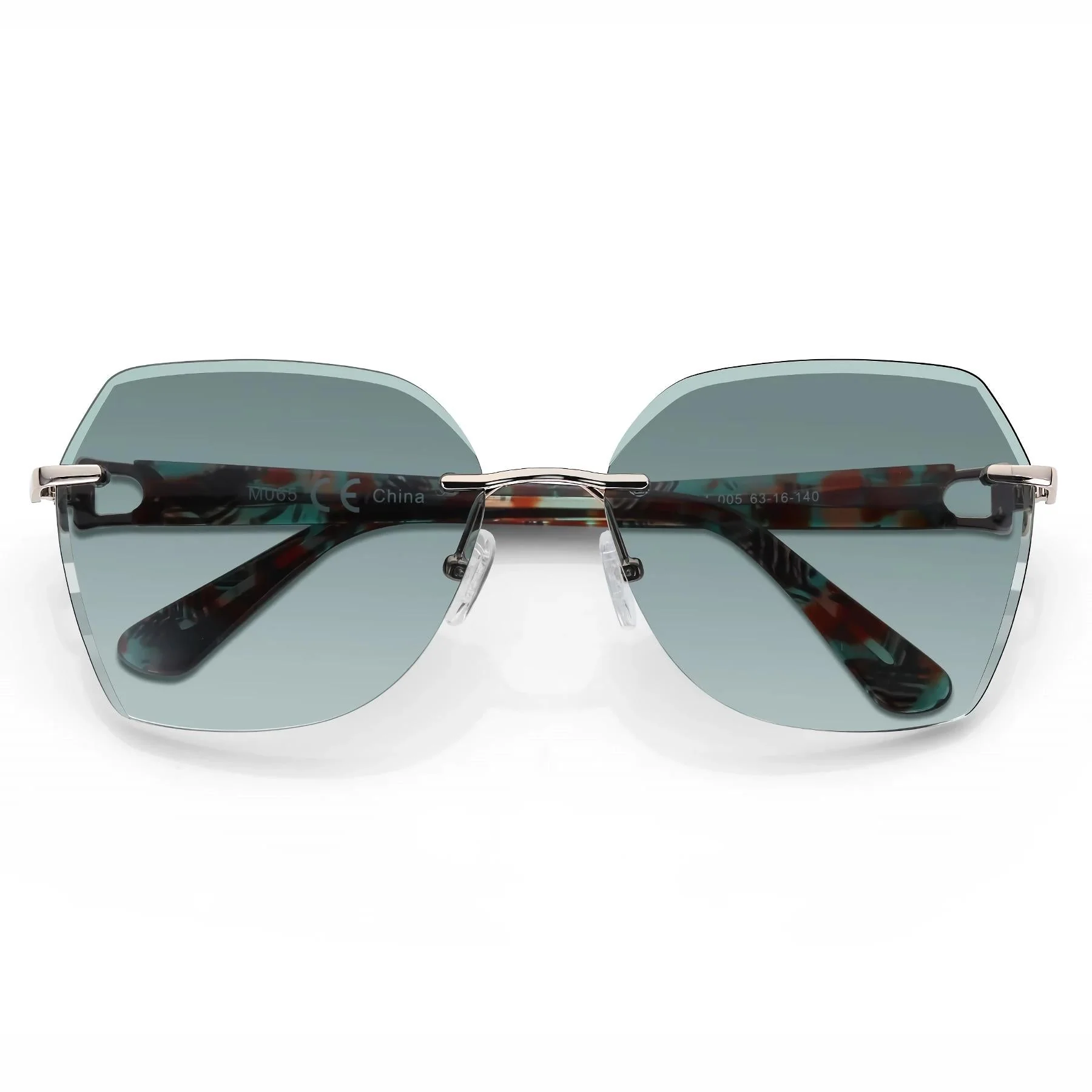 Gradient UV Protection Geometric Sunglasses - Image 10