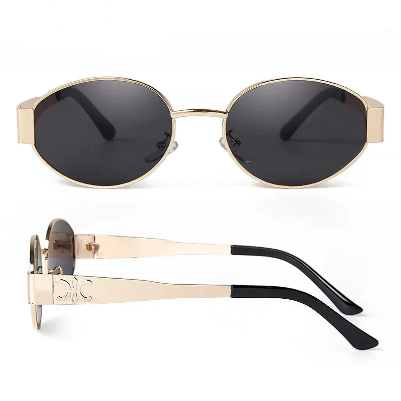 Retro Oval Sunglasses for Women - Image 10