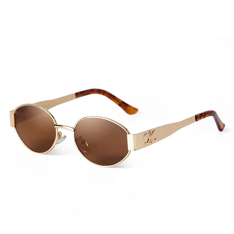 Retro Oval Sunglasses for Women - Image 11