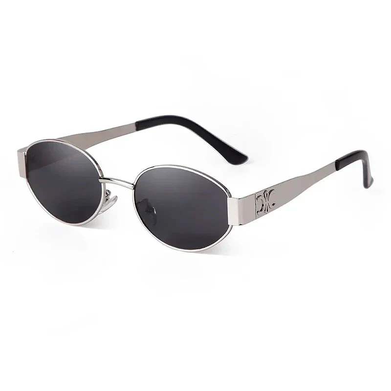 Retro Oval Sunglasses for Women - Image 2