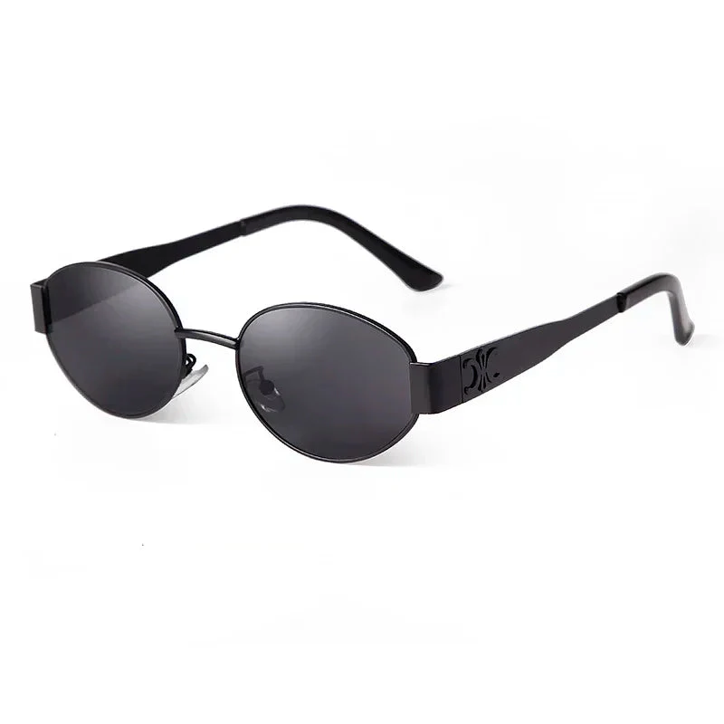Retro Oval Sunglasses for Women - Image 3