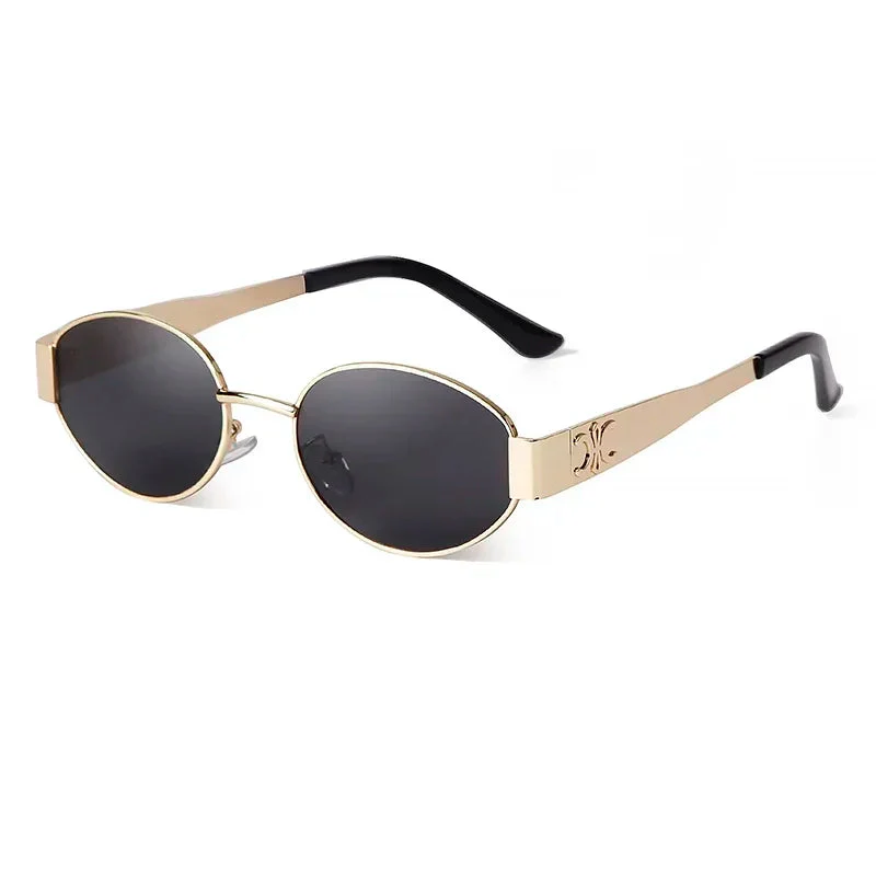 Retro Oval Sunglasses for Women - Image 4