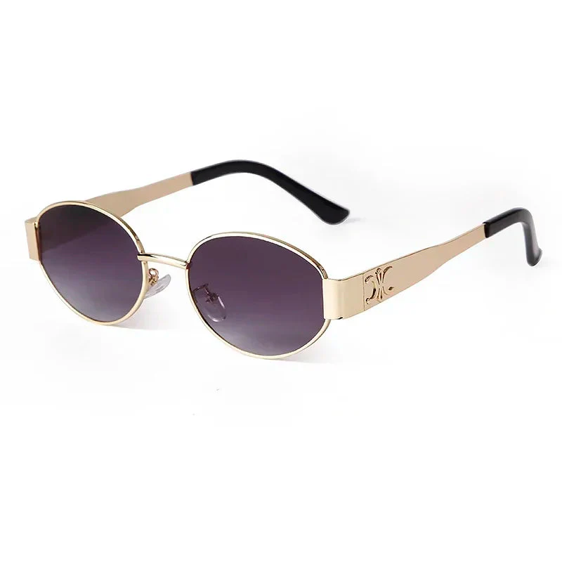 Retro Oval Sunglasses for Women - Image 7