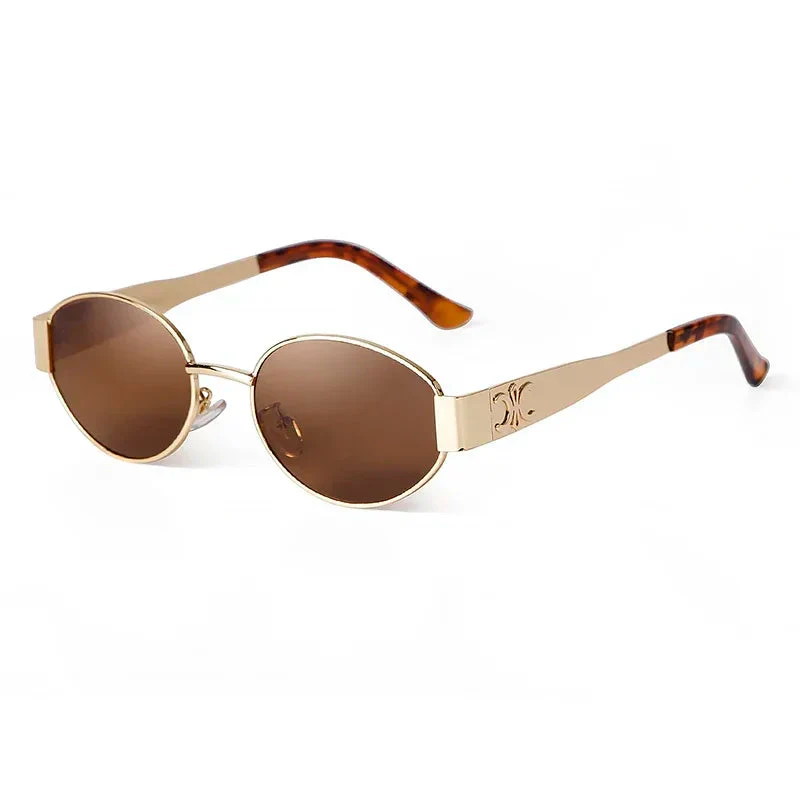 Retro Oval Sunglasses for Women - Image 8