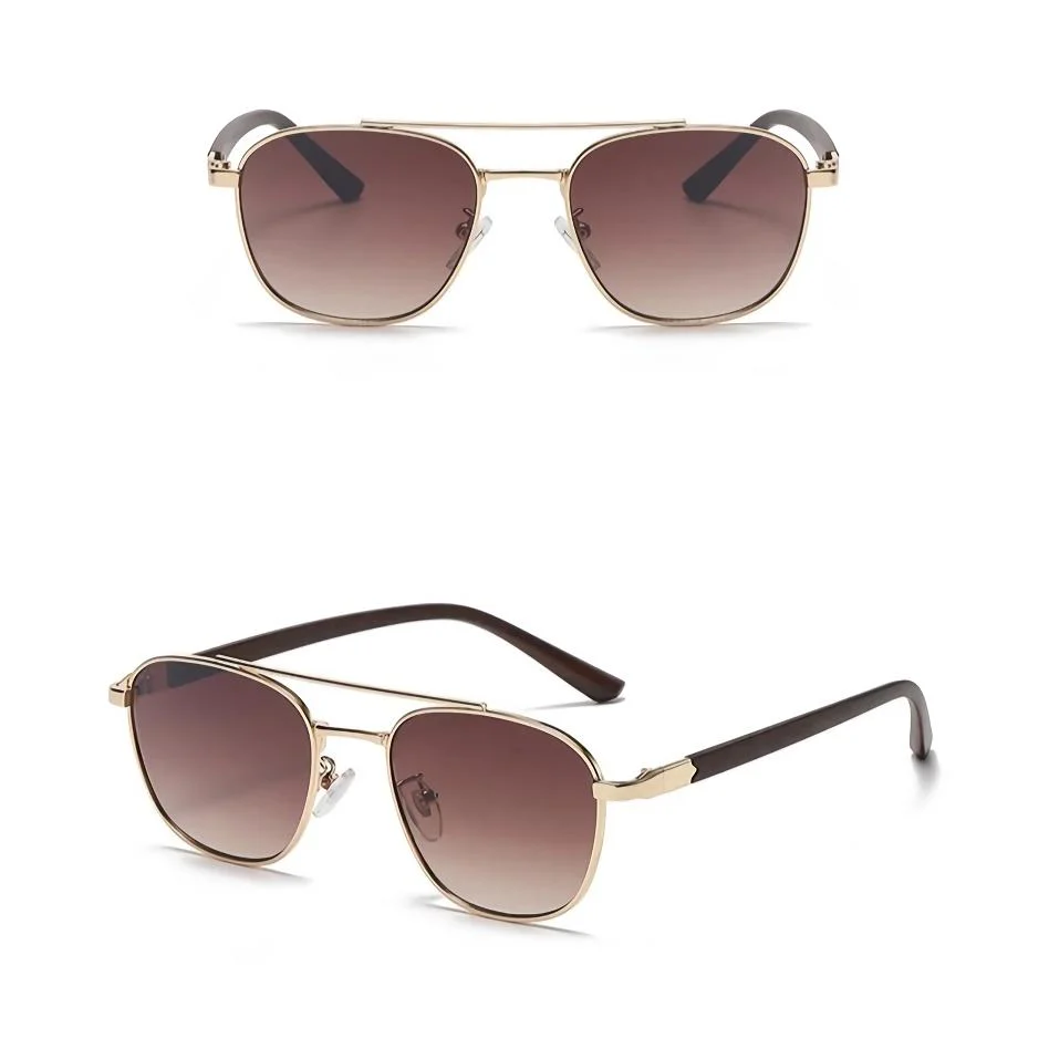 Vintage Oval Sunglasses with Wooden Frames for Women - Image 10