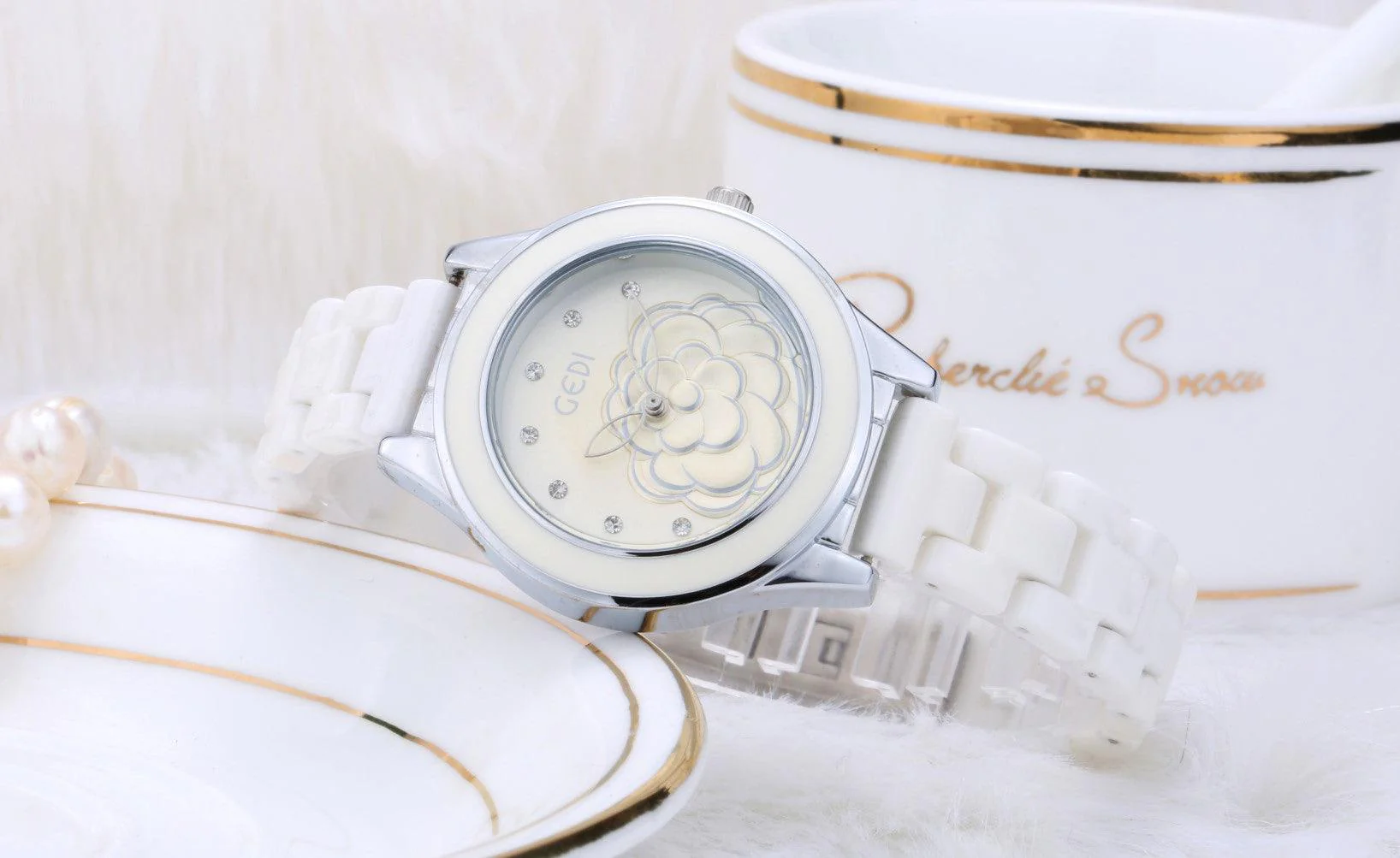 Waterproof Ladies Ceramic Watch - Image 3