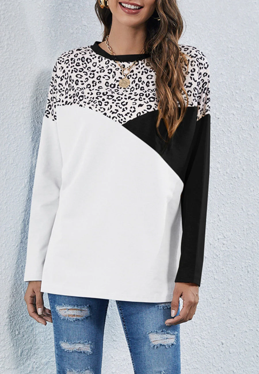 Tri-Tone Curved Detail Sweater - Image 2