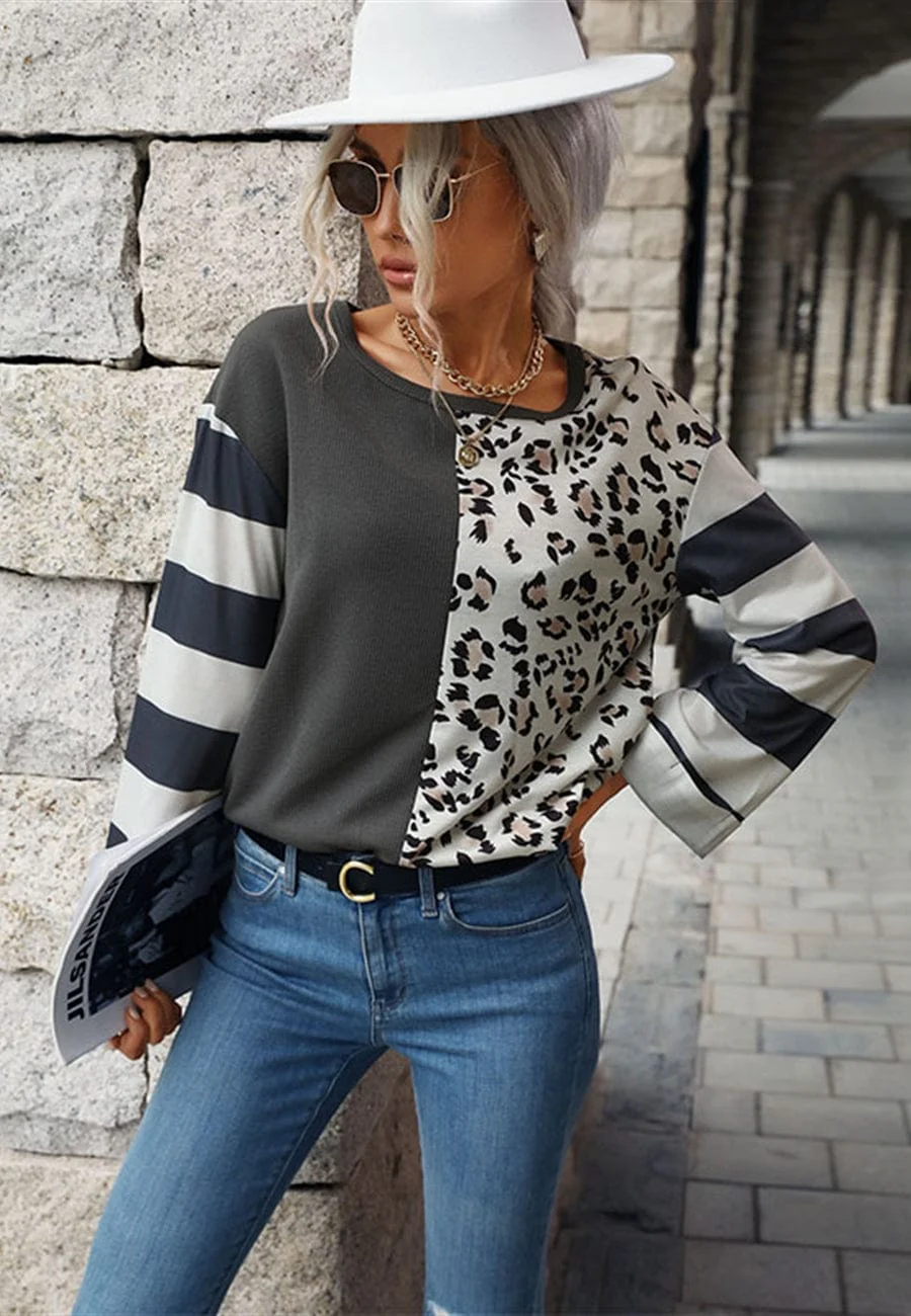 Tri-Tone Multi-Pattern Sweater - Image 3