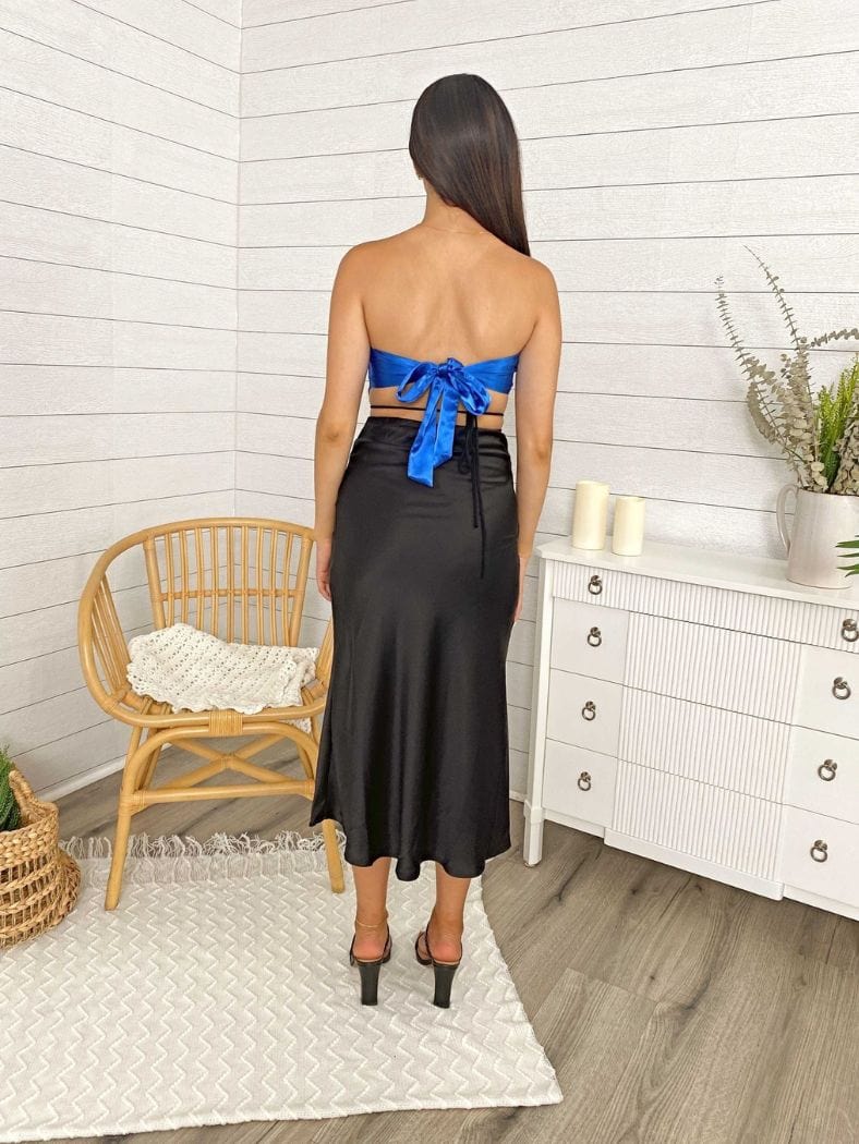 Triangle Bandana Scarf Tie Top - Image 2