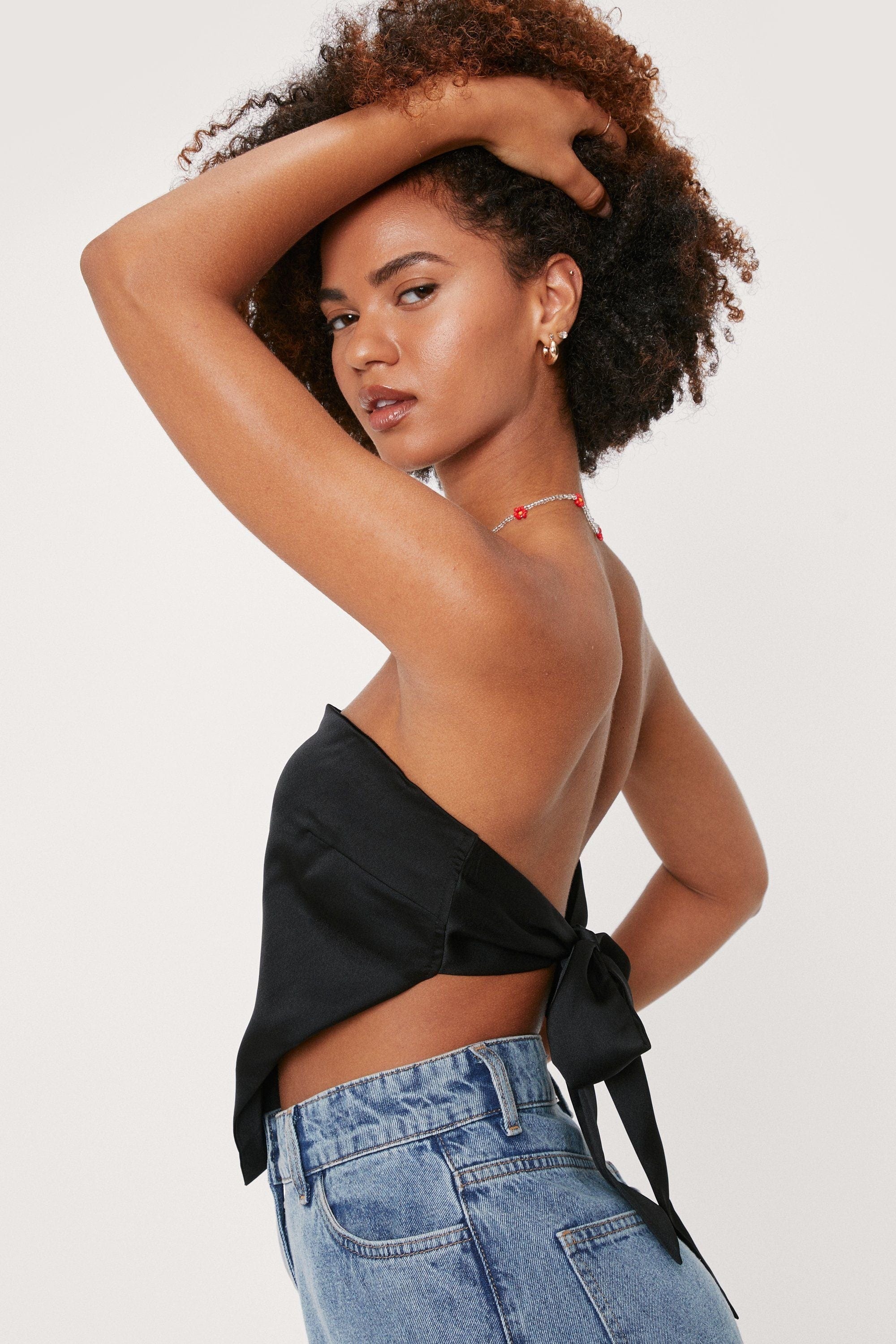 Triangle Bandana Scarf Tie Top - Image 7