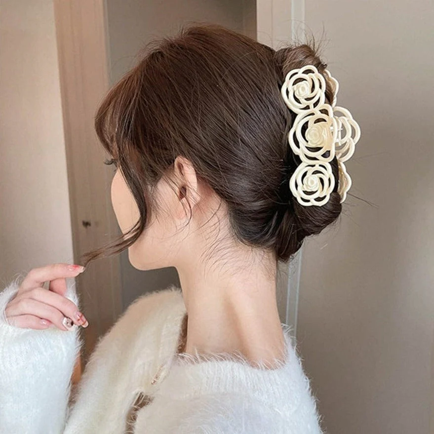Triple Rose Hair Clip - Image 2