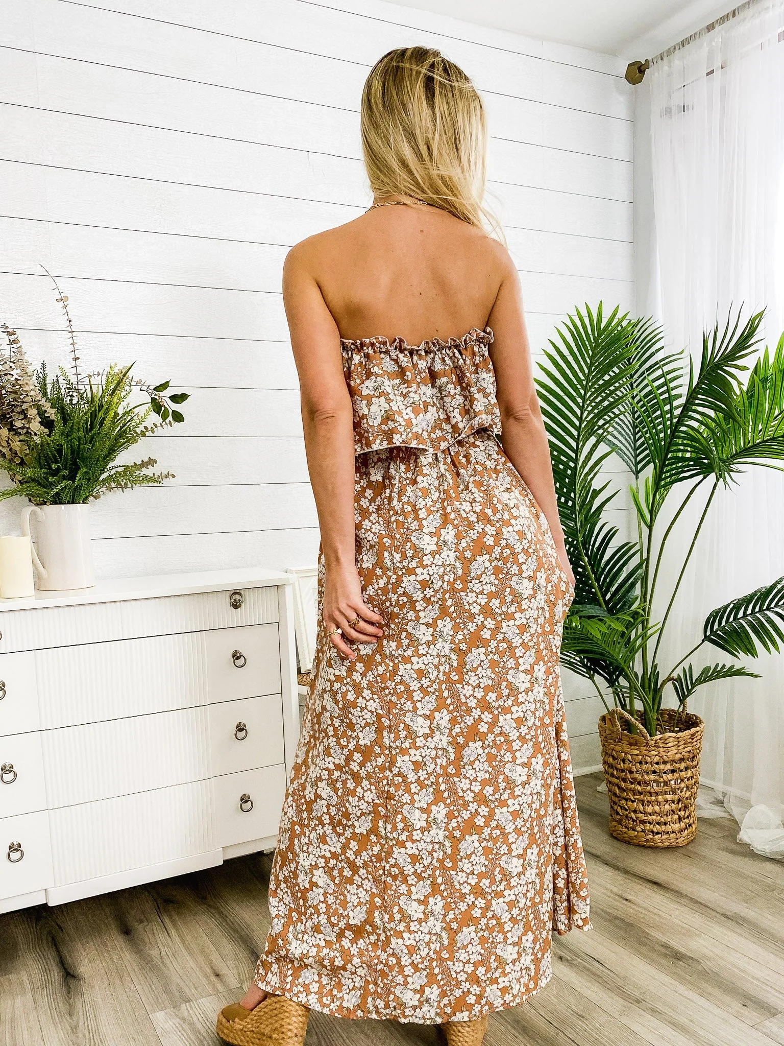 Tube Layered Floral Print Dress - Image 15