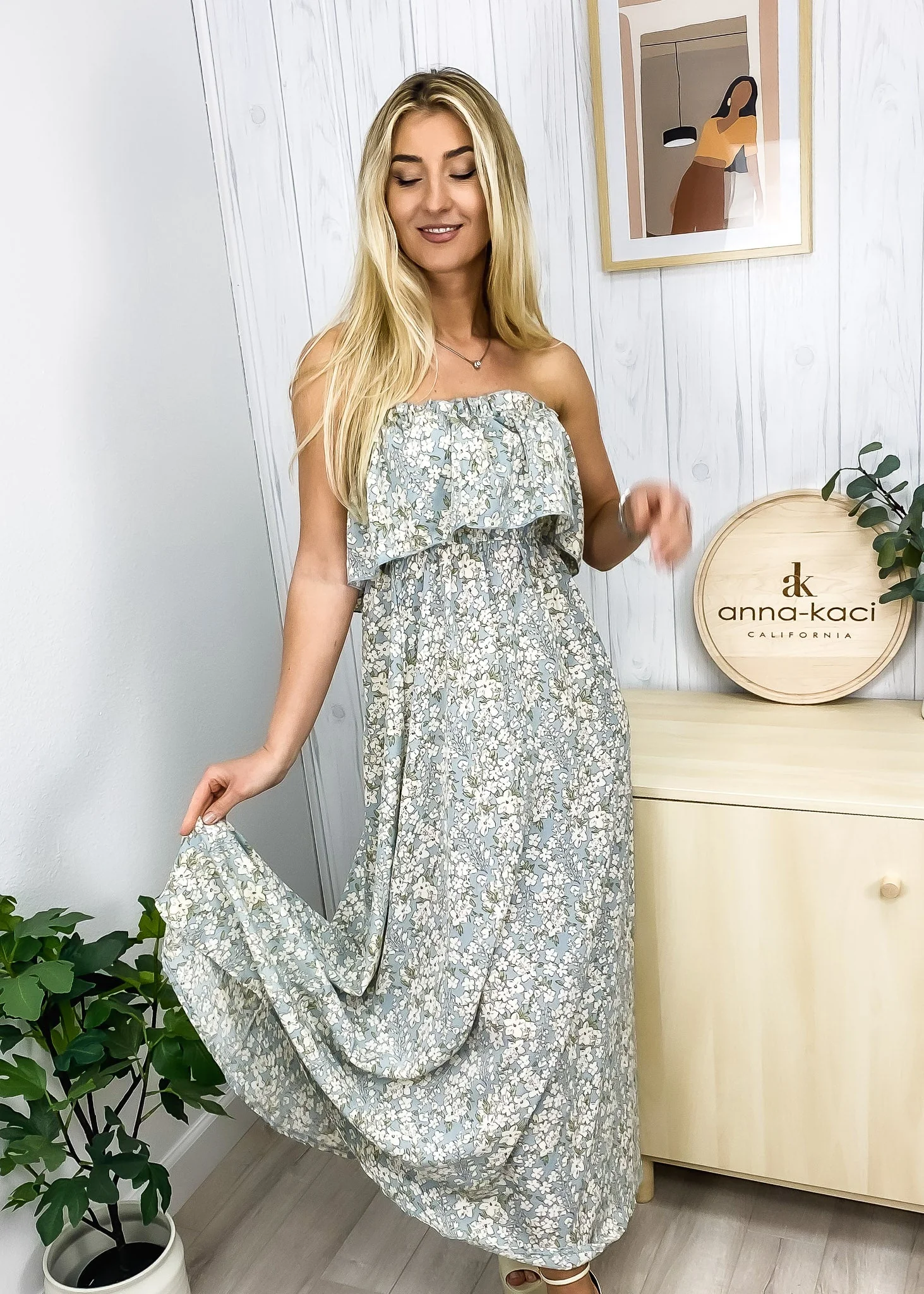 Tube Layered Floral Print Dress - Image 22