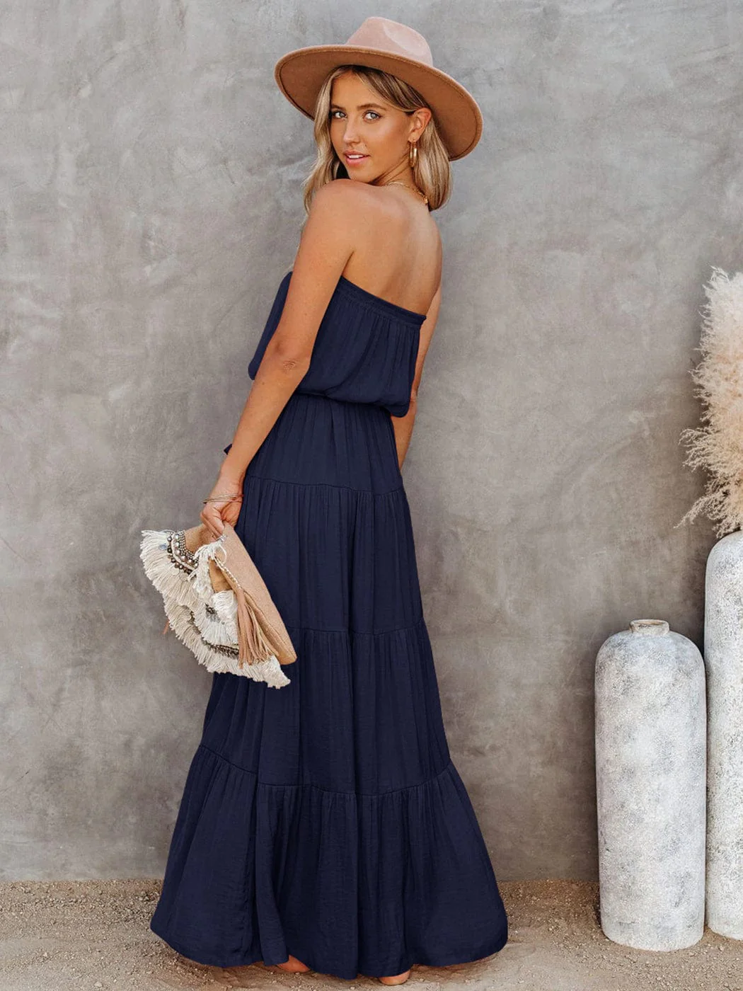 Tube Maxi Tiered Dress - Image 10