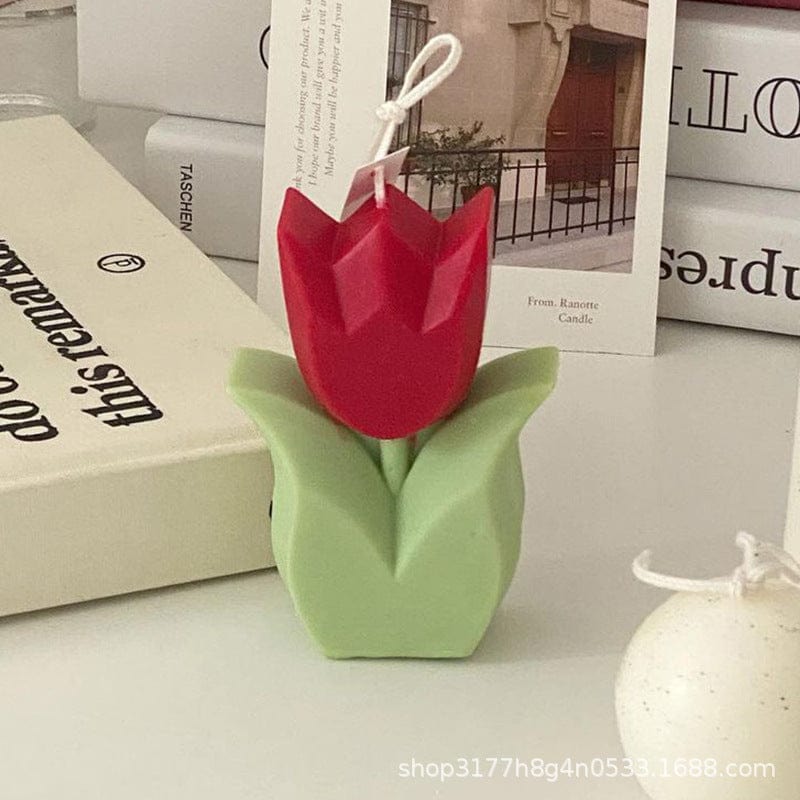 Tulip Flowers Decorative Candle - Image 5