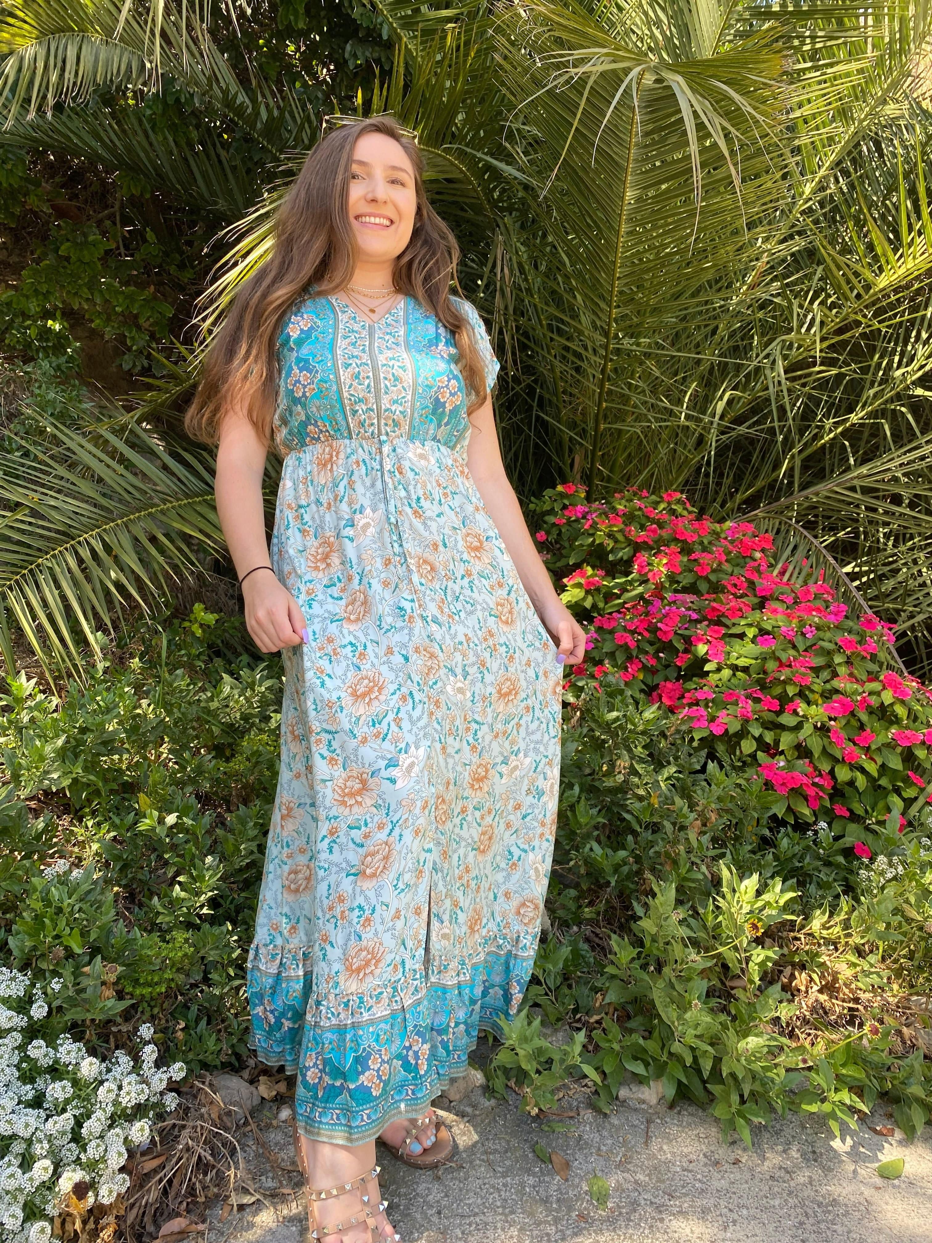 Tulip Sleeve Boho Dress - Image 9