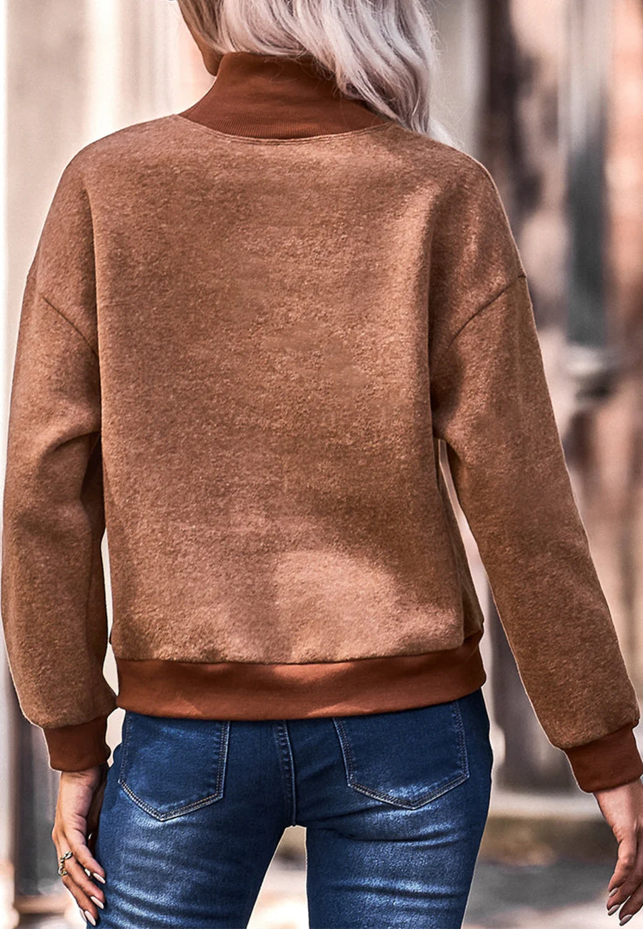Turtleneck Patch Pocket Sweater - Image 5