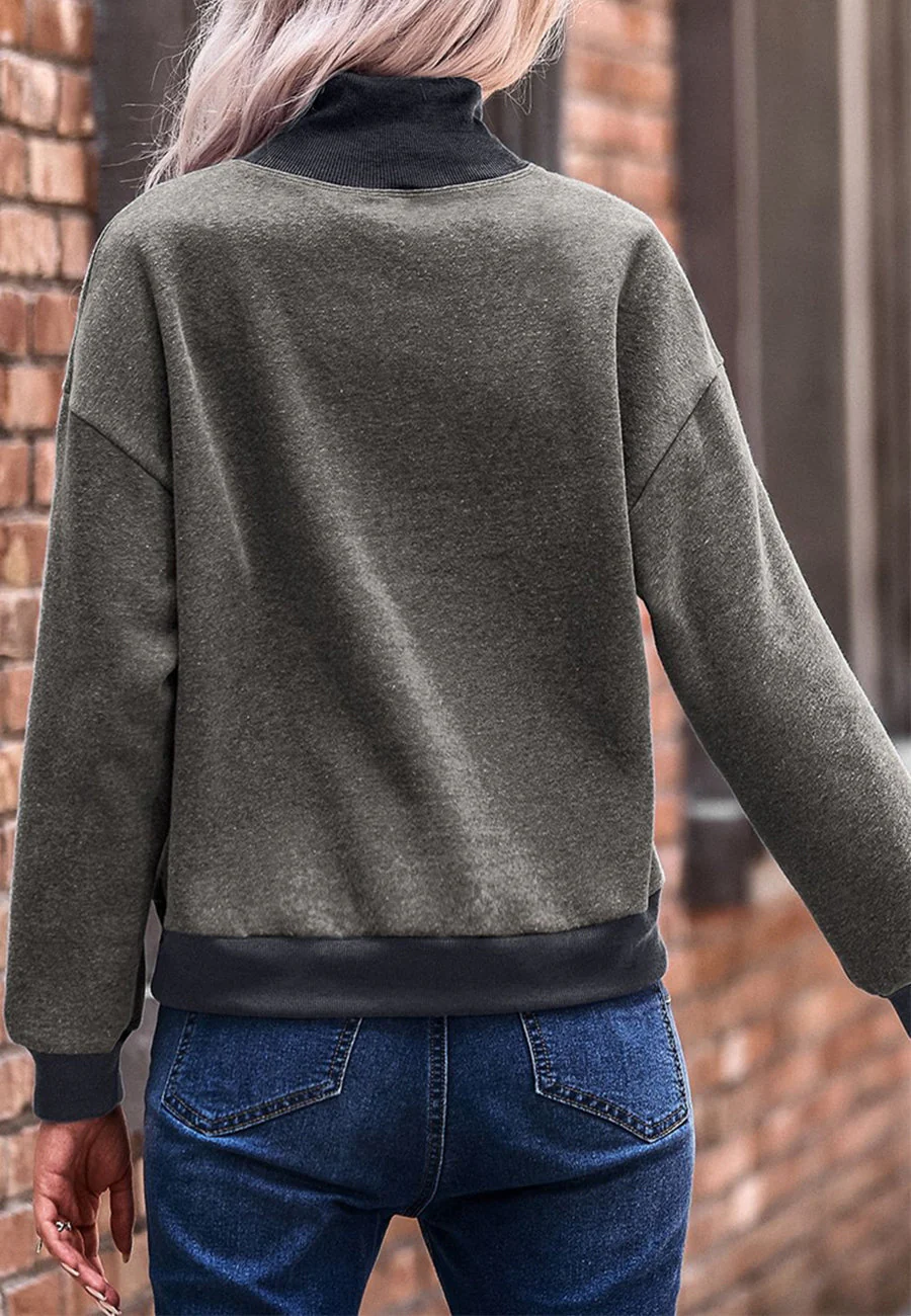 Turtleneck Patch Pocket Sweater - Image 7