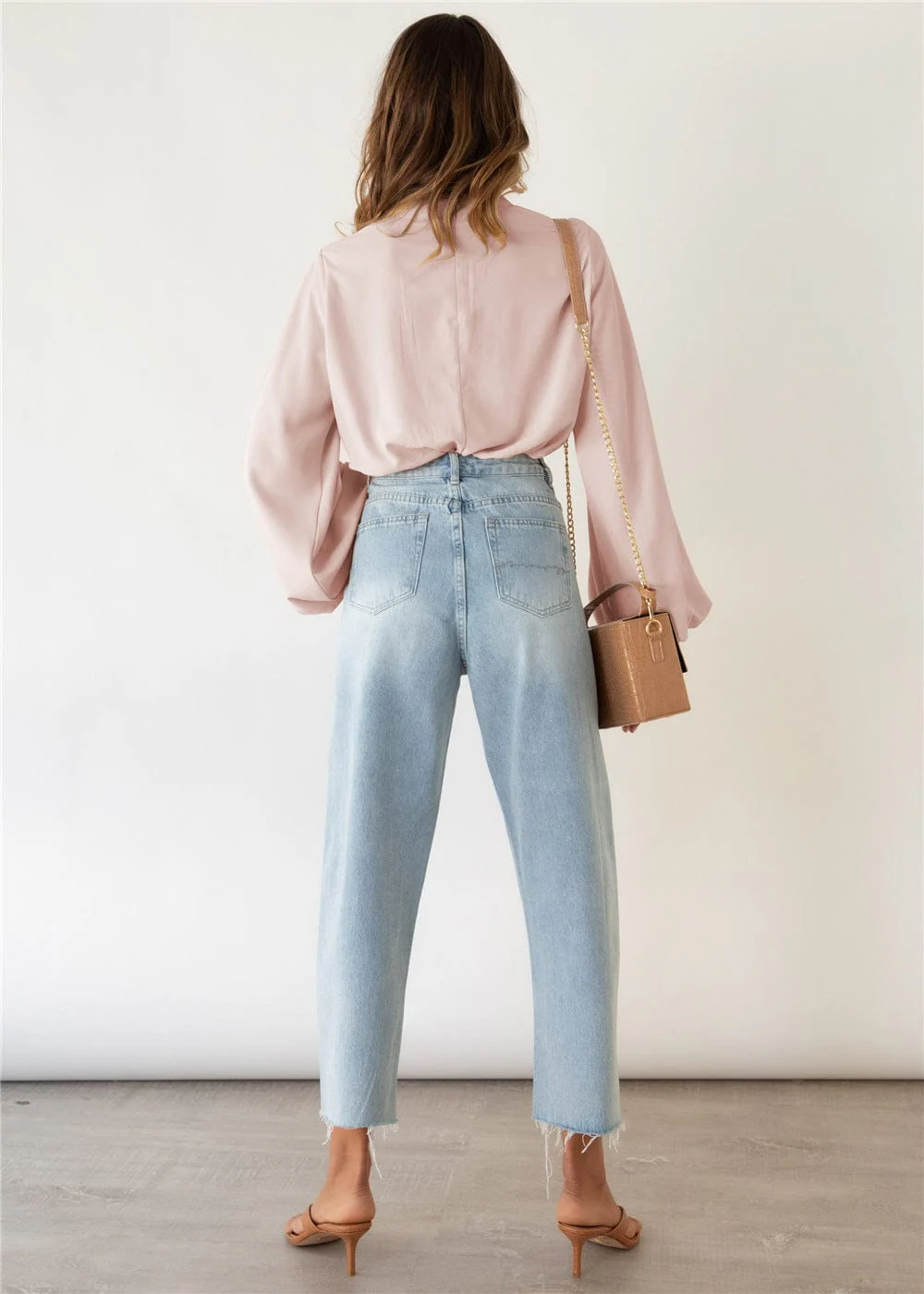 Twist Front Bishop Sleeve Blouse - Image 19