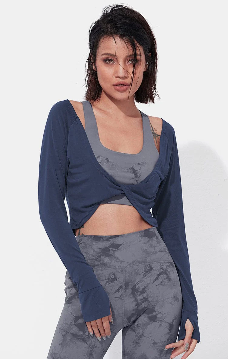 Twist Front Long Sleeve Coverup - Image 2