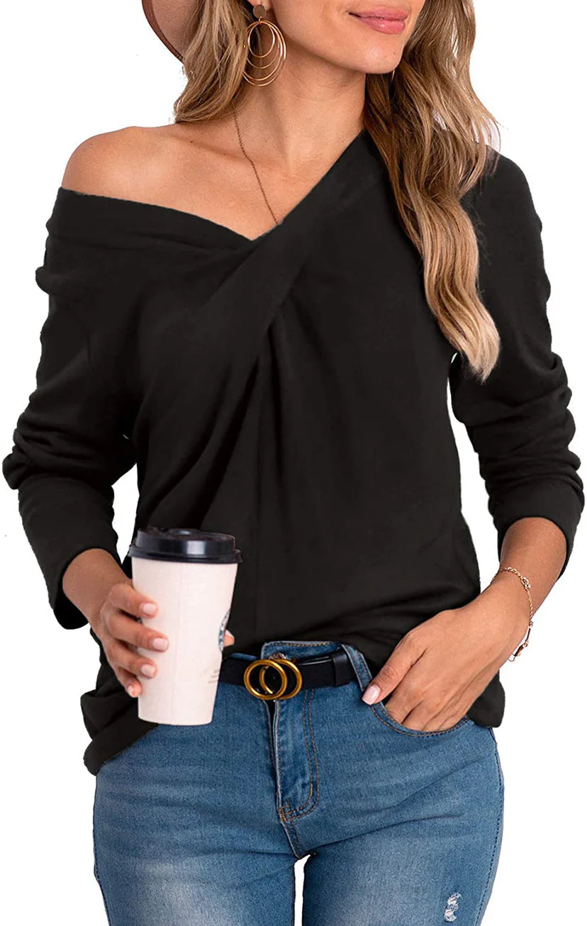 Twist Front One Shoulder Shirt - Image 5