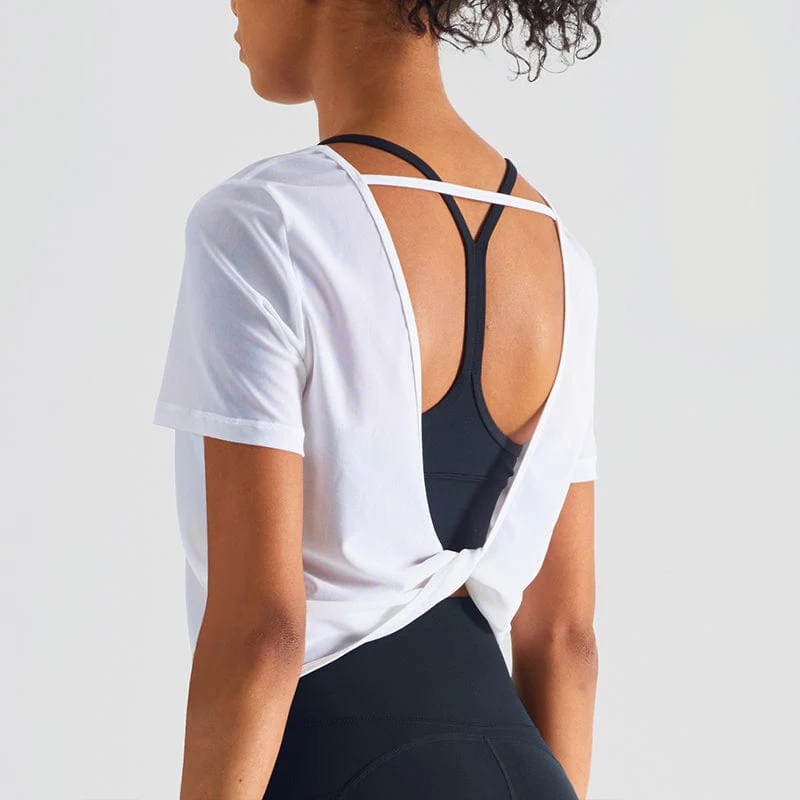 Twist Open Back Loose Fitted Shirt - Image 11