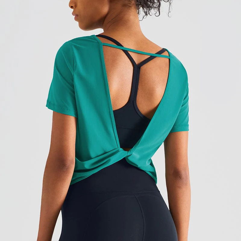Twist Open Back Loose Fitted Shirt - Image 4