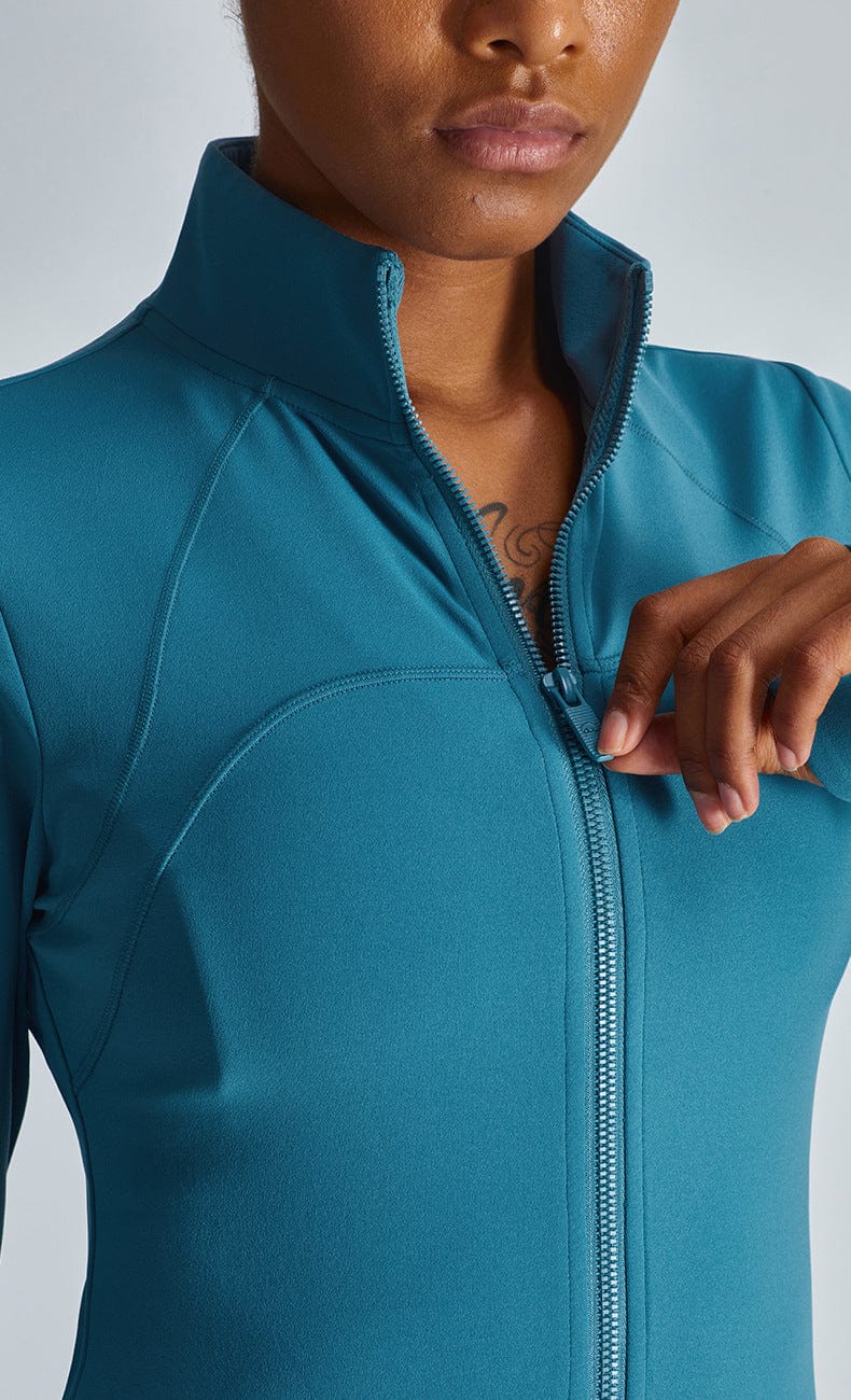 Two-Piece Jacket & High-Rise Leggings Set - Image 11