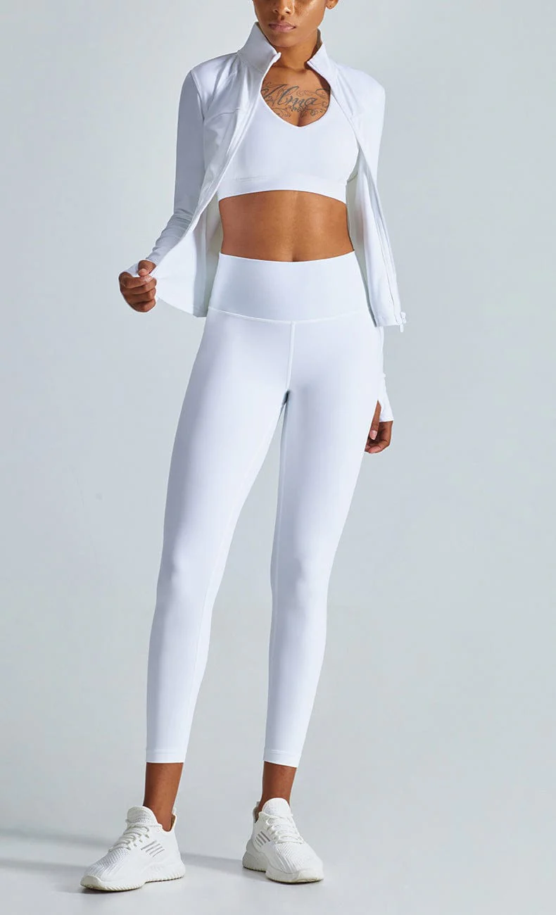 Two-Piece Jacket & High-Rise Leggings Set - Image 15