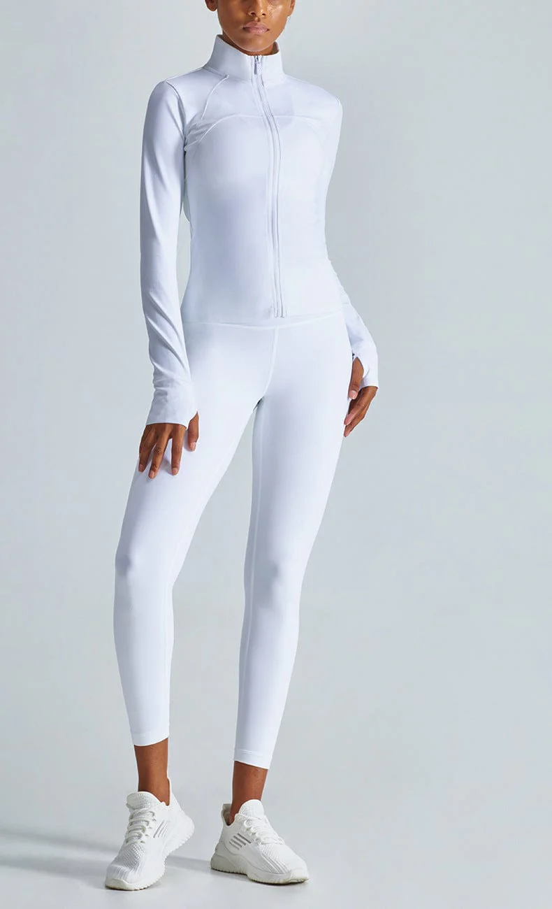 Two-Piece Jacket & High-Rise Leggings Set - Image 16