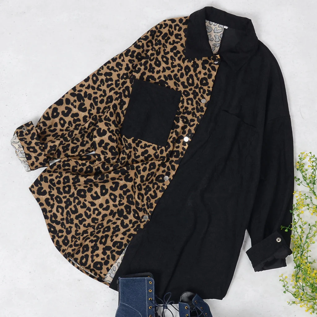 Two Tone Button Up Blouse - Image 6