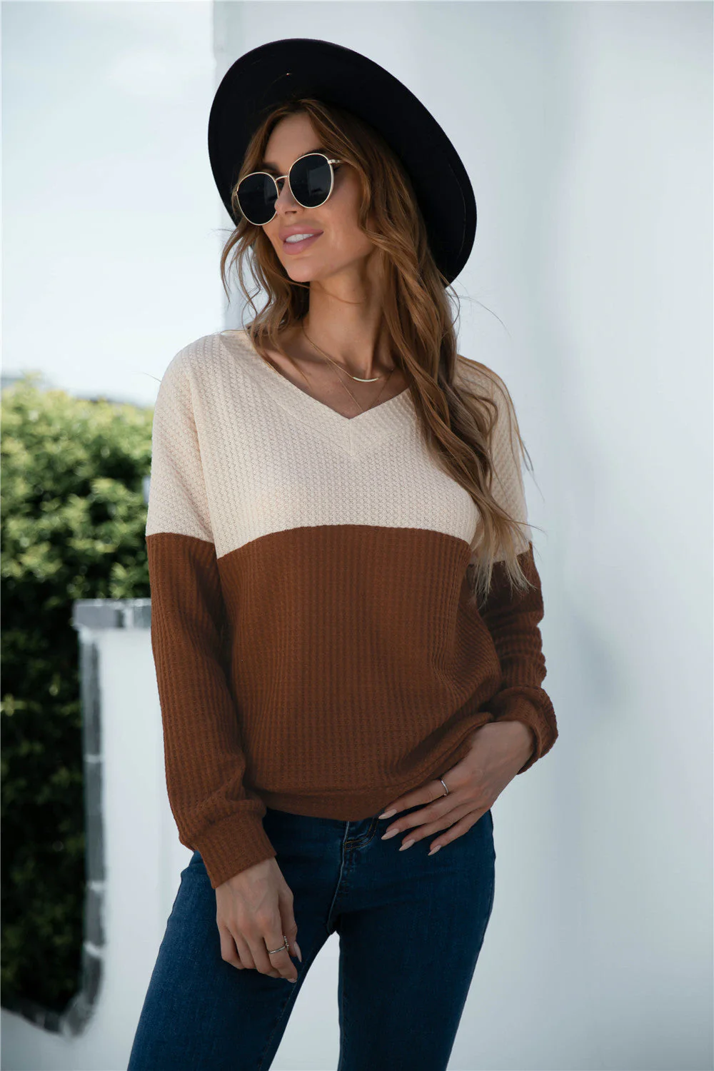Two Tone Lux Sweater - Image 2