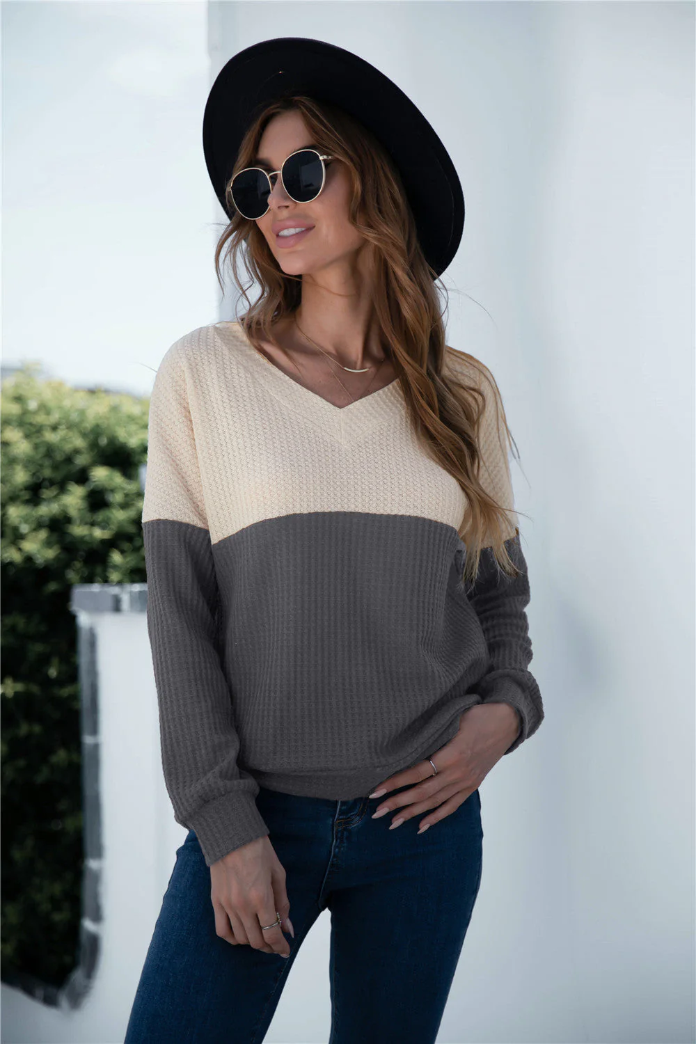 Two Tone Lux Sweater - Image 8