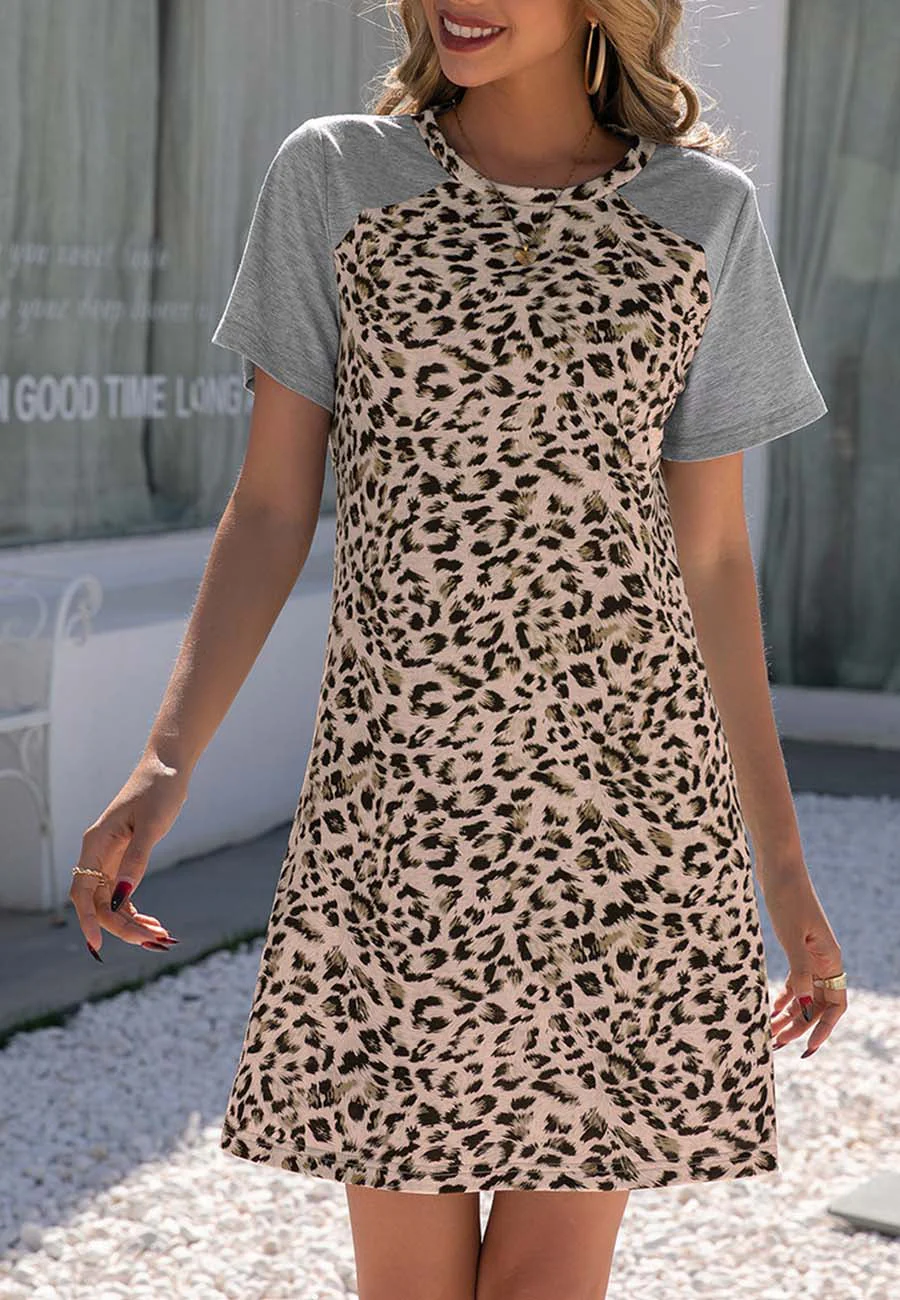 Two Tone Raglan Sleeve Dress - Image 11