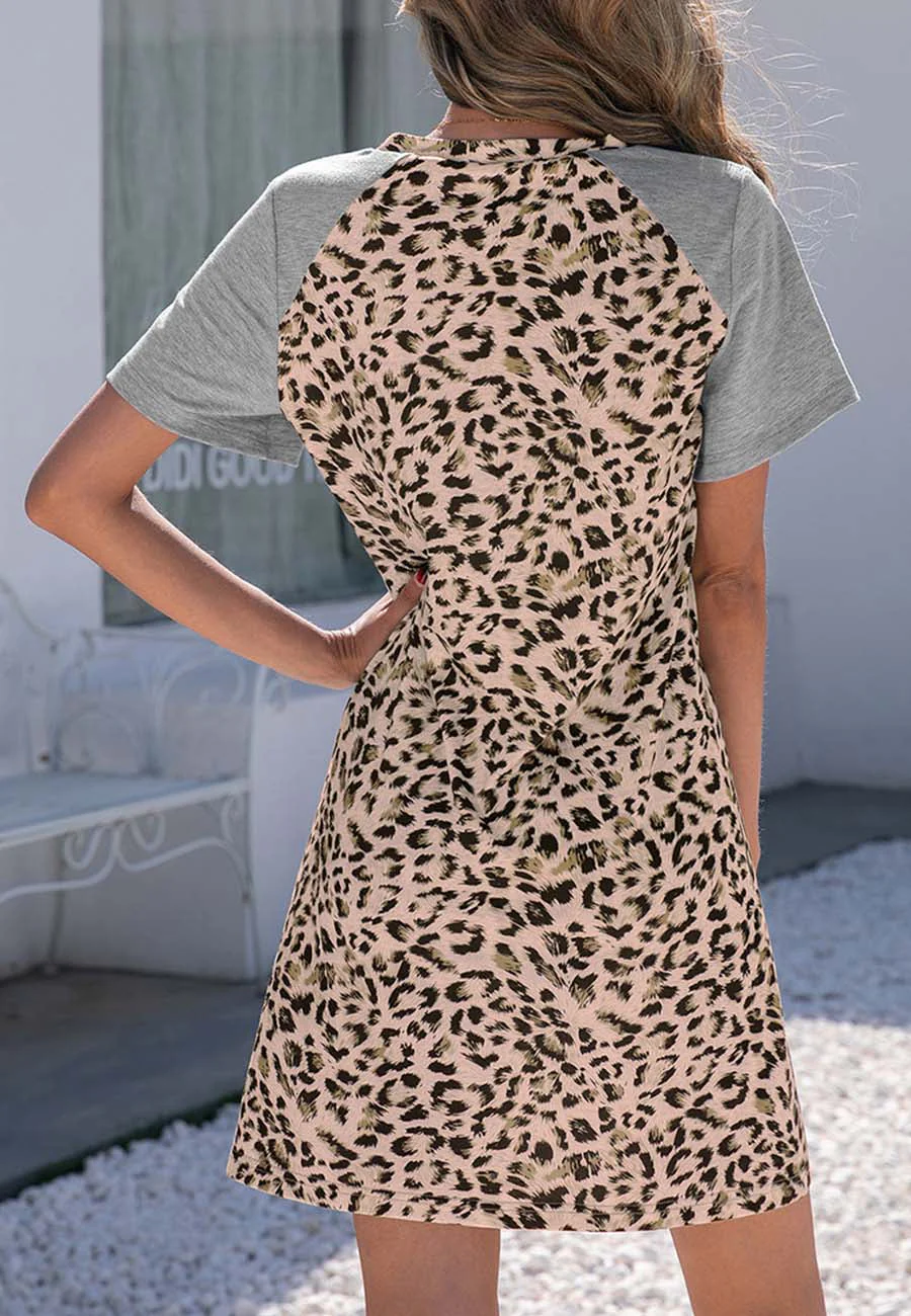 Two Tone Raglan Sleeve Dress - Image 14