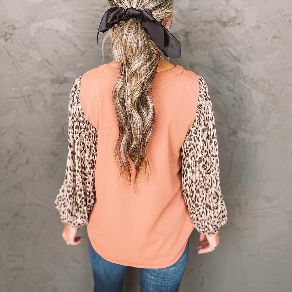 Two Tone Shirred Cuffs Sweater - Image 4