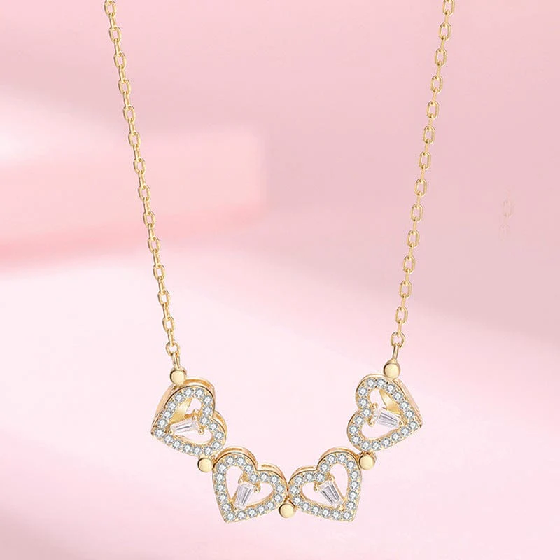 Two-Way Wear Four Leaf Clover 925 Sterling Silver Necklace - Image 3