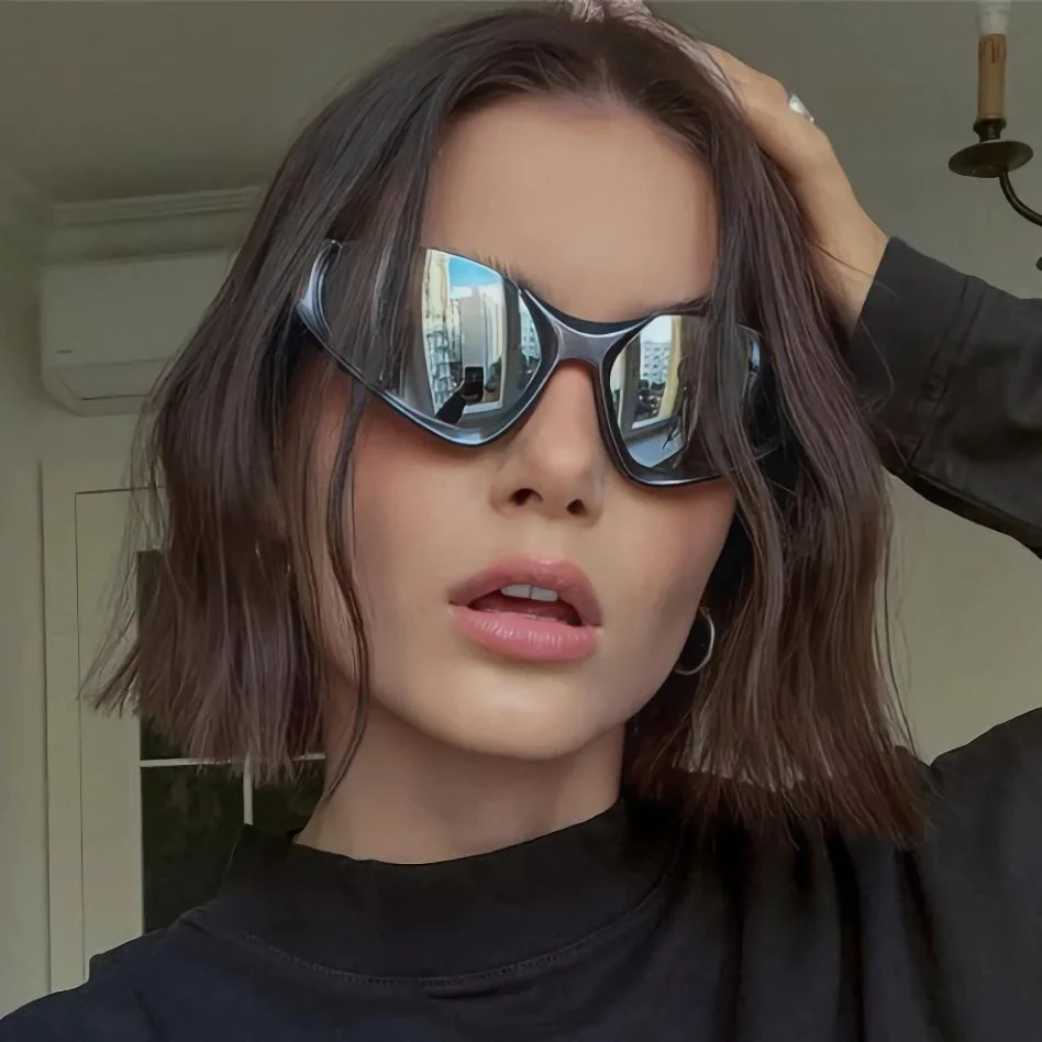 UV400 Unisex Vintage Mirror Sports Sunglasses - Image 10