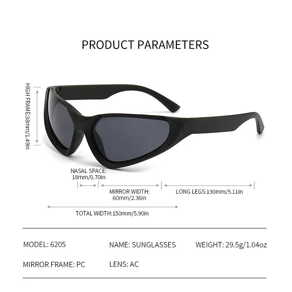 UV400 Unisex Vintage Mirror Sports Sunglasses - Image 12
