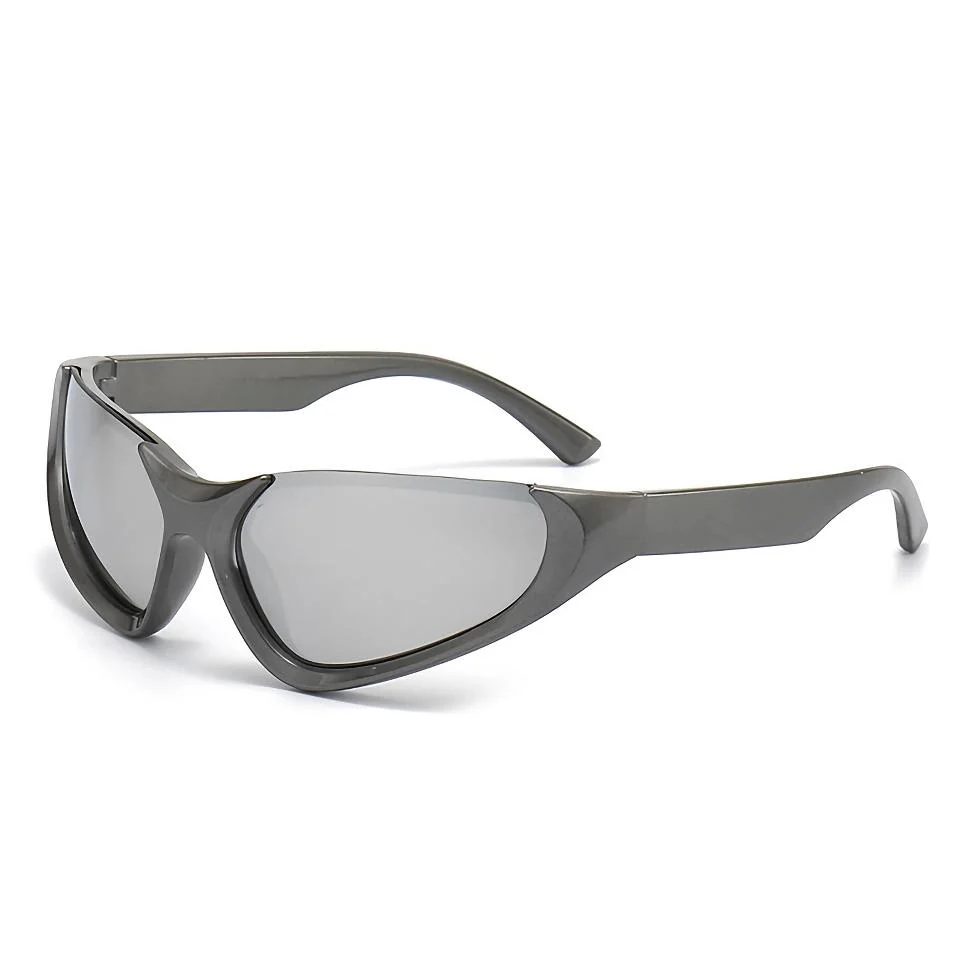 UV400 Unisex Vintage Mirror Sports Sunglasses - Image 4