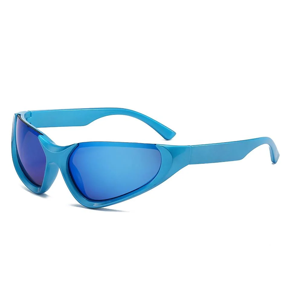 UV400 Unisex Vintage Mirror Sports Sunglasses - Image 6