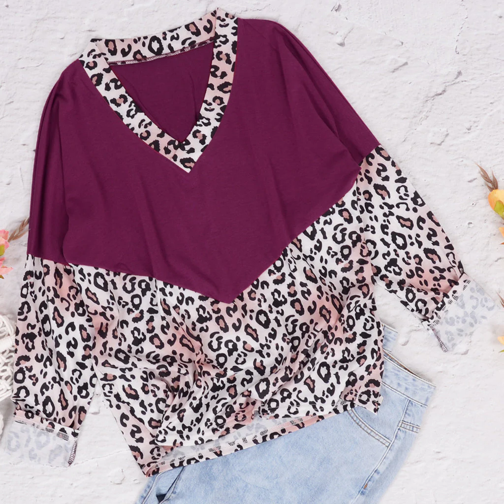 V Neck Color Block Tee - Image 13