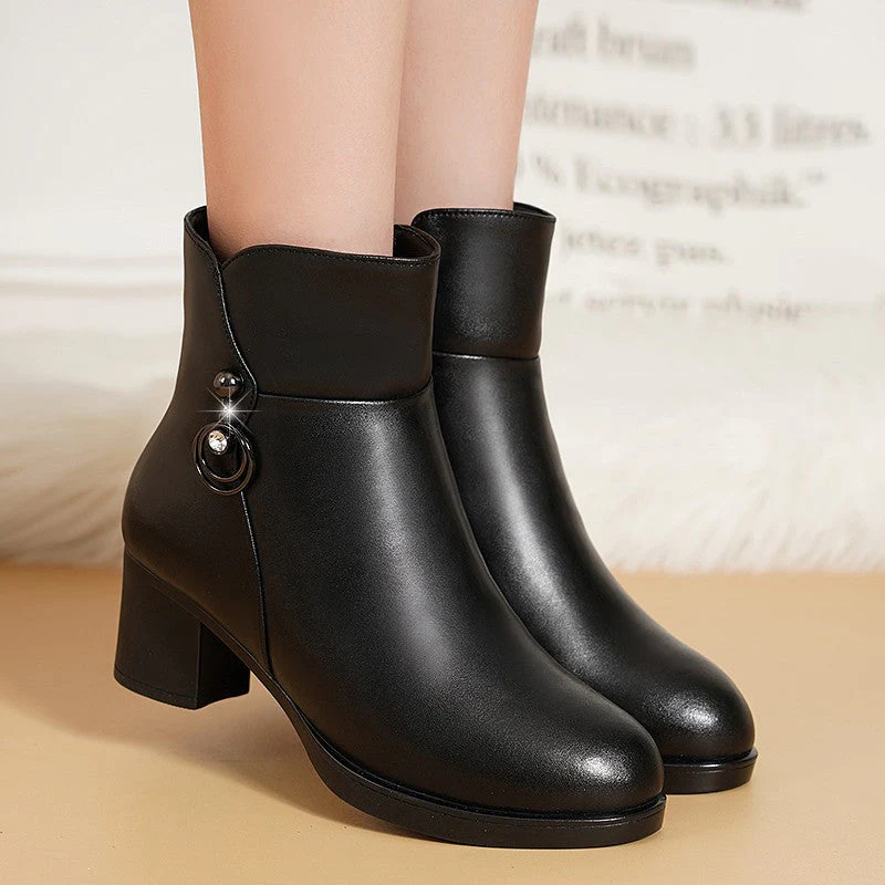 Velvet Short Boots - Image 3