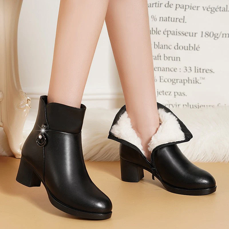 Velvet Short Boots - Image 4