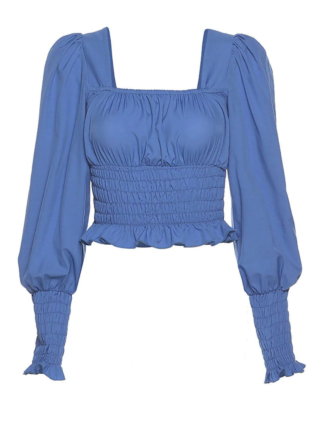 Victorian Renaissance Boho Peasant Long Sleeve Gothic Lolita Tops Blouse - Image 4