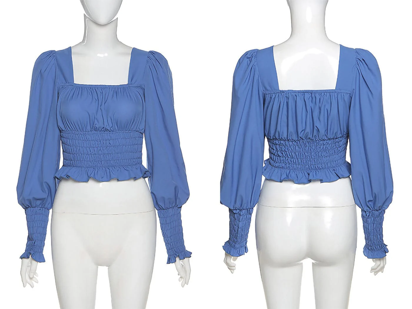 Victorian Renaissance Boho Peasant Long Sleeve Gothic Lolita Tops Blouse - Image 9