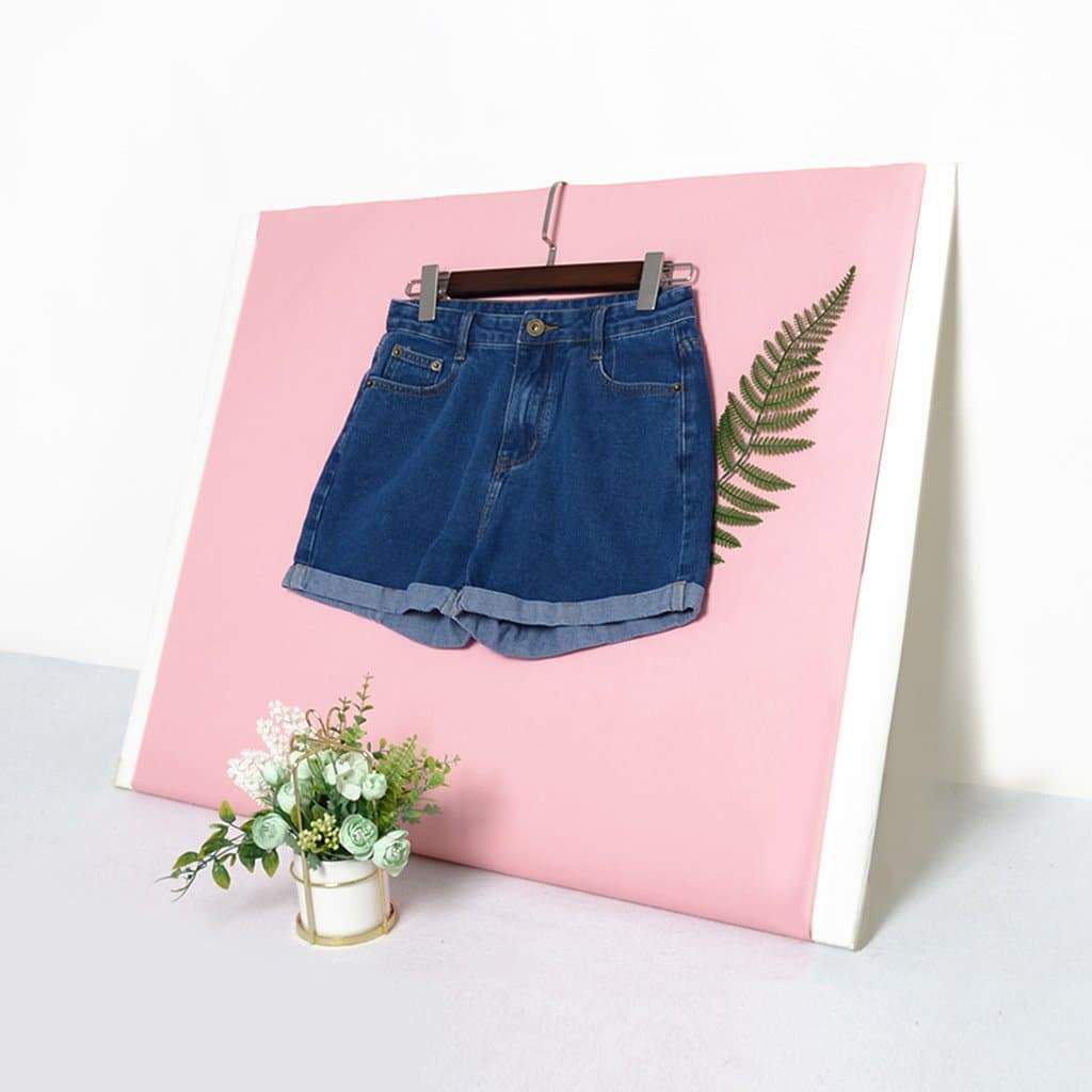 Vintage High Waisted Jean Shorts - Image 6
