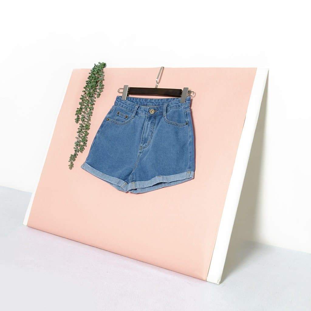 Vintage High Waisted Jean Shorts - Image 8