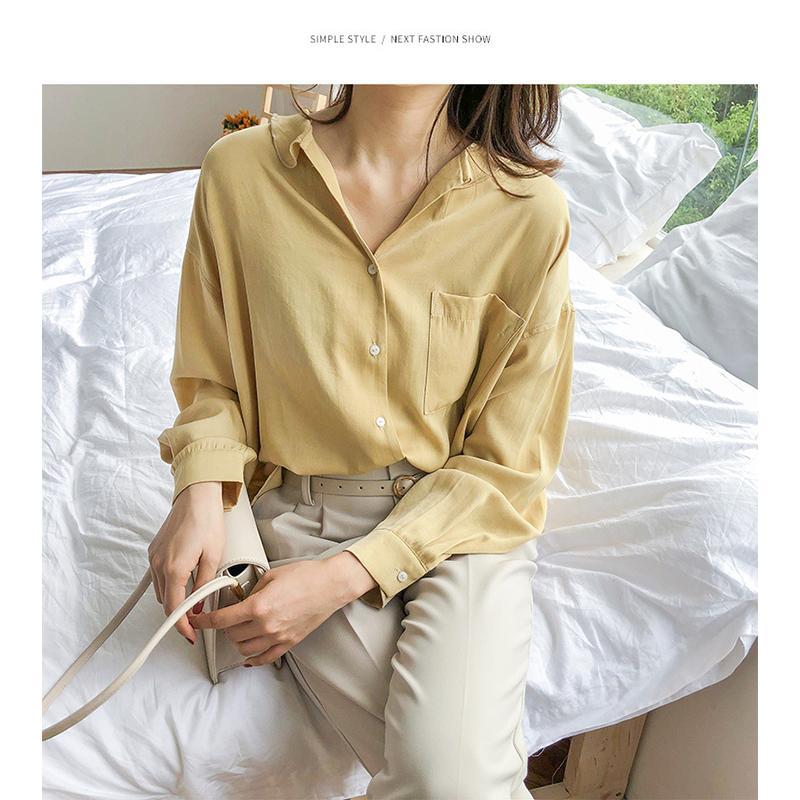 Vintage Loose Fitting Notched Shirt - Image 11