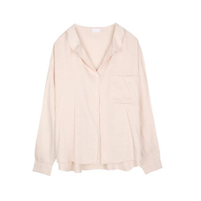 Vintage Loose Fitting Notched Shirt - Image 2